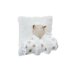 Набор Atmosphera подушка + плед, Овца, Белый