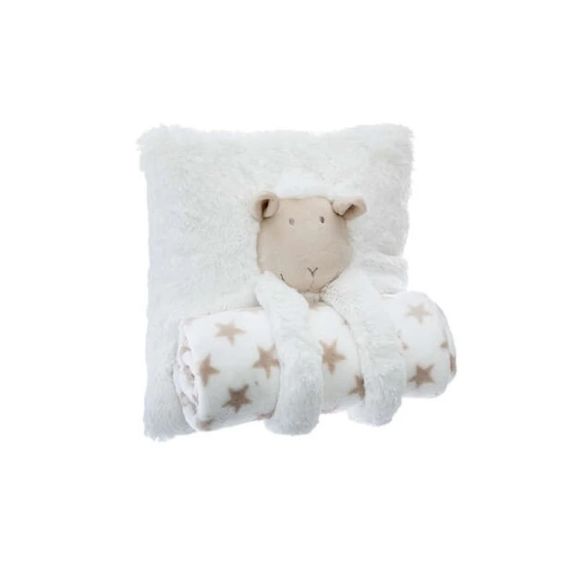 Набор Atmosphera подушка + плед, Овца, Белый Набор Atmosphera подушка + плед, Овца, Белый