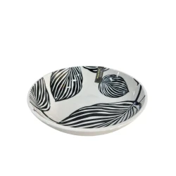 Миска Danny Home, керамика, белая/черная, 19.5 см