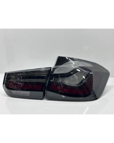 Arxa LED fənər Dragon Black Red BMW F30 üçün