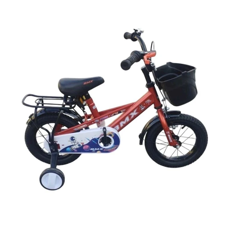 Детский велосипед vld829, черный/оранжевый