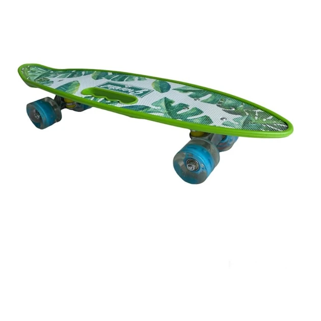 Скейтборд детский с ручкой, зеленый