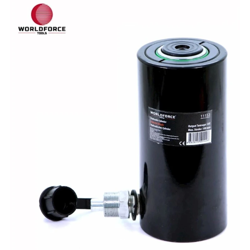 Гидравлический цилиндр Worldforce 11153, 20 тонн 100мм (700 bar) Гидравлический цилиндр Worldforce 11153, 20 тонн 100мм (700 bar)