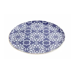 Тарелка Porland Morocco 04AP021469, фарфор, синяя, 24 см