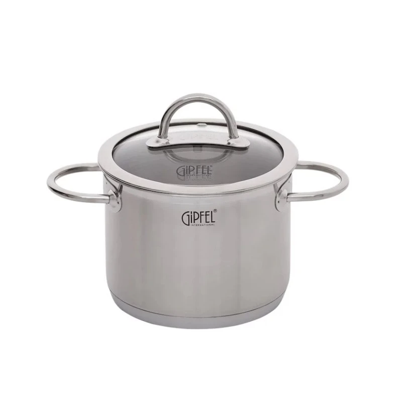 Набор посуды Gipfel Signo 1503, 7 шт, 1500/2000/3000/4000 мл, нержавеющая сталь, серебристый