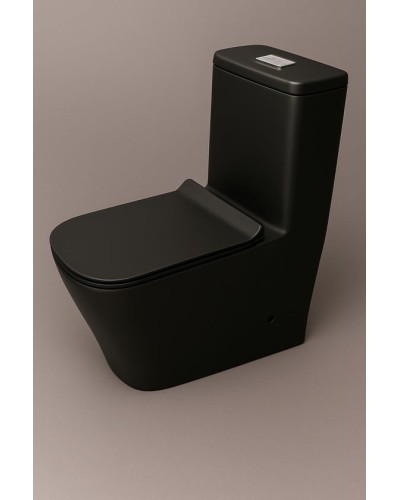 Unitaz Caesar 1170 B Monoblok, qara