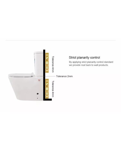 Unitaz Caesar 1170 B Monoblok, qara