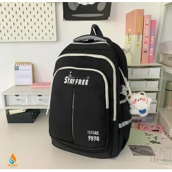 Məktəbli bel çantası HVA411, parça, qara