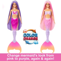Кукла Mattel Barbie Malibu Mermaid Colour Changing HRP97, 30 см, 3+ лет