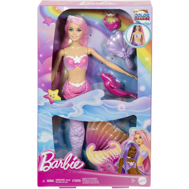 Кукла Mattel Barbie Malibu Mermaid Colour Changing HRP97, 30 см, 3+ лет Кукла Mattel Barbie Malibu Mermaid Colour Changing HRP97, 30 см, 3+ лет