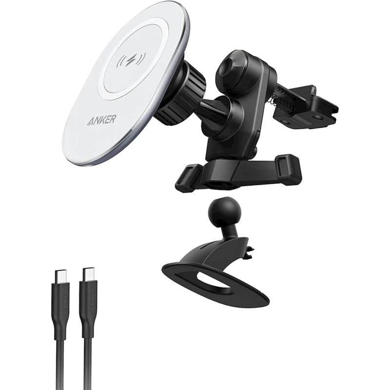 Telefon üçün avtomobil tutacağı simsiz enerji toplama ilə Anker PowerWave Magnetic Charging Car Mount (A2931HW1) Telefon üçün avtomobil tutacağı simsiz enerji toplama ilə Anker PowerWave Magnetic Charging Car Mount (A2931HW1)