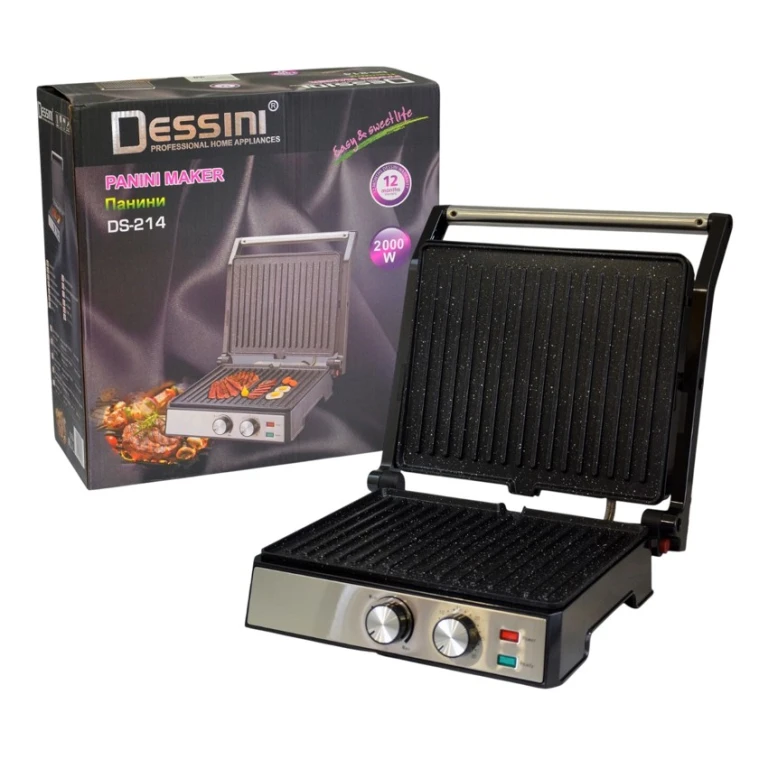 Электрогриль DESSINI DS-214 - DS-214 grey