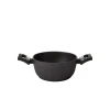 Кастрюля TVS Preziosa Italia, 2.5 l, 20 см, алюминий, с антипригарным покрытием, черная