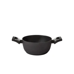 Qazan TVS Preziosa Italia, 2.5 l, 20 sm, alüminium, yapışmayan örtüklü, qara