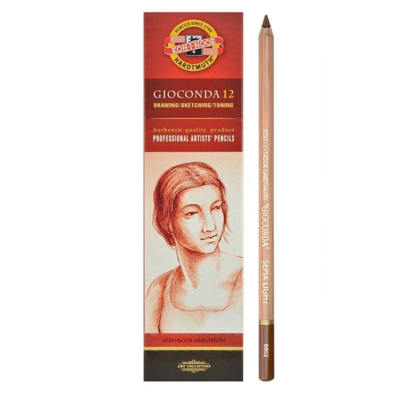 Набор карандашей Koh-i-Noor Gioconda 8803, Sepia Light, 12 шт