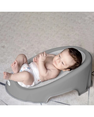 Çimmə üçün yumşaq təpəcik Babyjem, boz, plastik