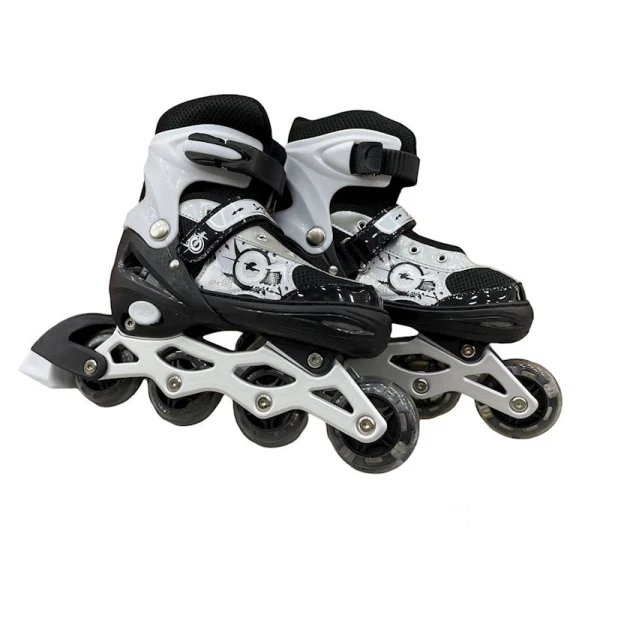 Roliklər uşaqlar üçün 8808C, ölçü M, ağ/qara Roliklər uşaqlar üçün 8808C, ölçü M, ağ/qara