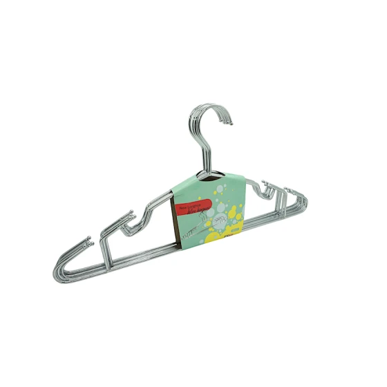 Набор вешалок S0214, металл, серебристый, 35 см, 6 шт