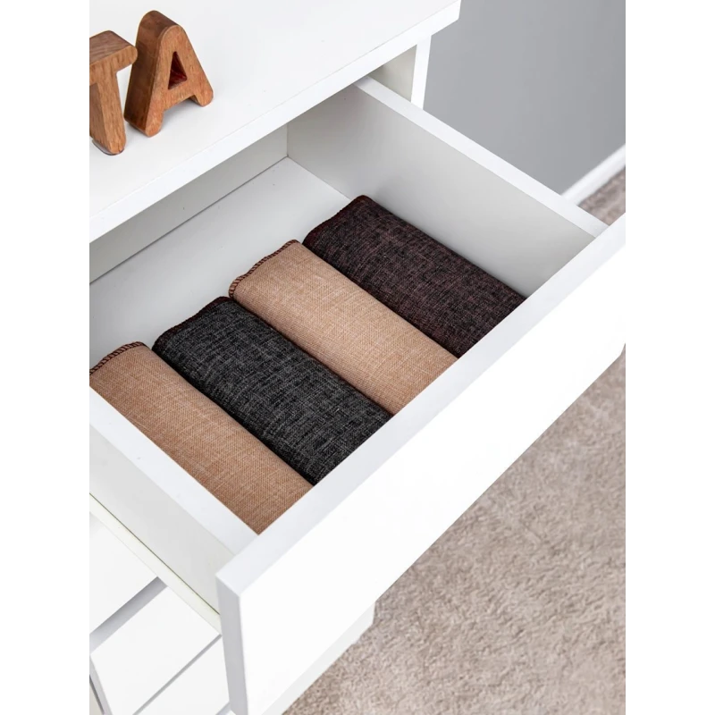 Комод Letta, белый, ЛДСП, 40x35x106 см Комод Letta, белый, ЛДСП, 40x35x106 см