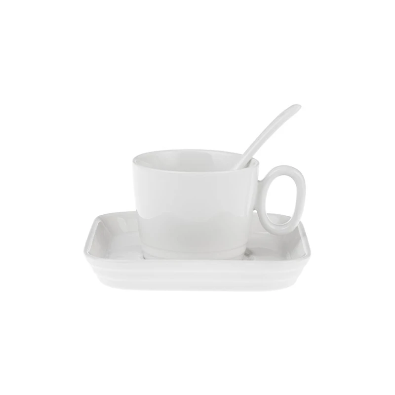 Набор для завтрака Emsan Misra, 30 предмета, 6 персон, фарфор, белый Набор для завтрака Emsan Misra, 30 предмета, 6 персон, фарфор, белый