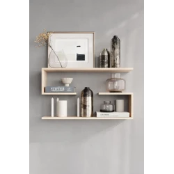 Полка настенная Qrani2 12115578, ЛДСП, коричневая, 80x20x51.6 см Полка настенная Qrani2 12115578, ЛДСП, коричневая, 80x20x51.6 см