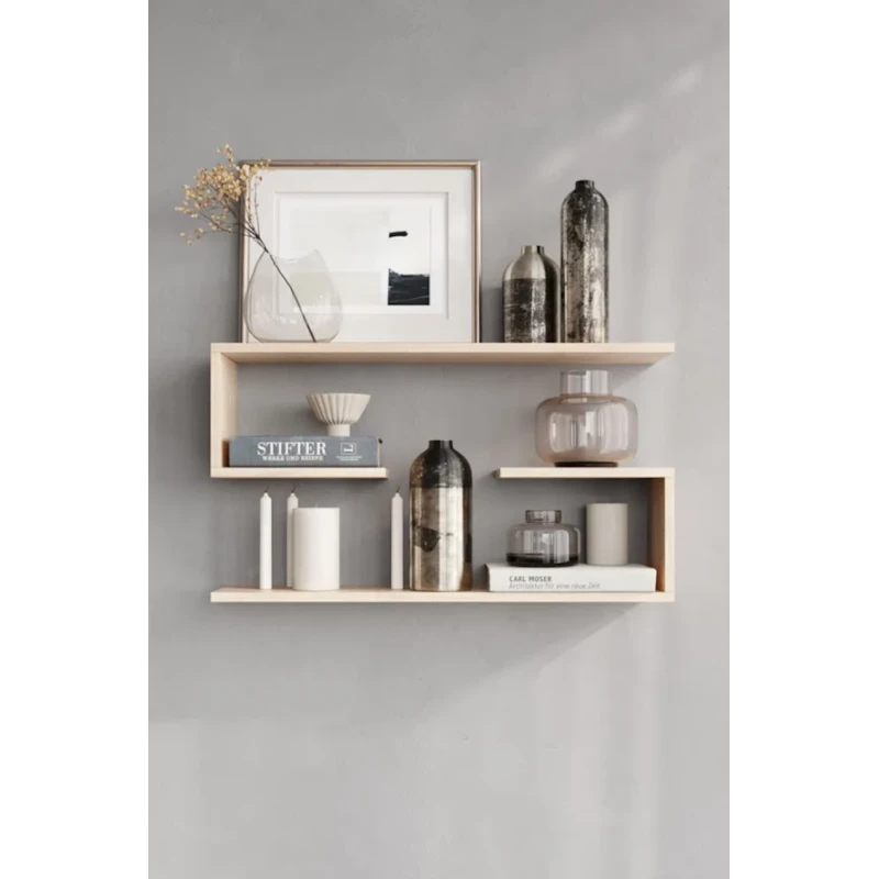 Полка настенная Qrani2 12115578, ЛДСП, коричневая, 80x20x51.6 см Полка настенная Qrani2 12115578, ЛДСП, коричневая, 80x20x51.6 см