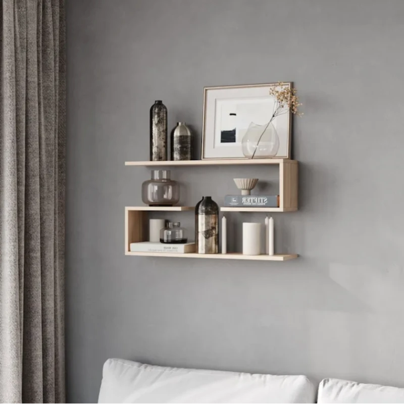 Полка настенная Qrani2 12115578, ЛДСП, коричневая, 80x20x51.6 см Полка настенная Qrani2 12115578, ЛДСП, коричневая, 80x20x51.6 см