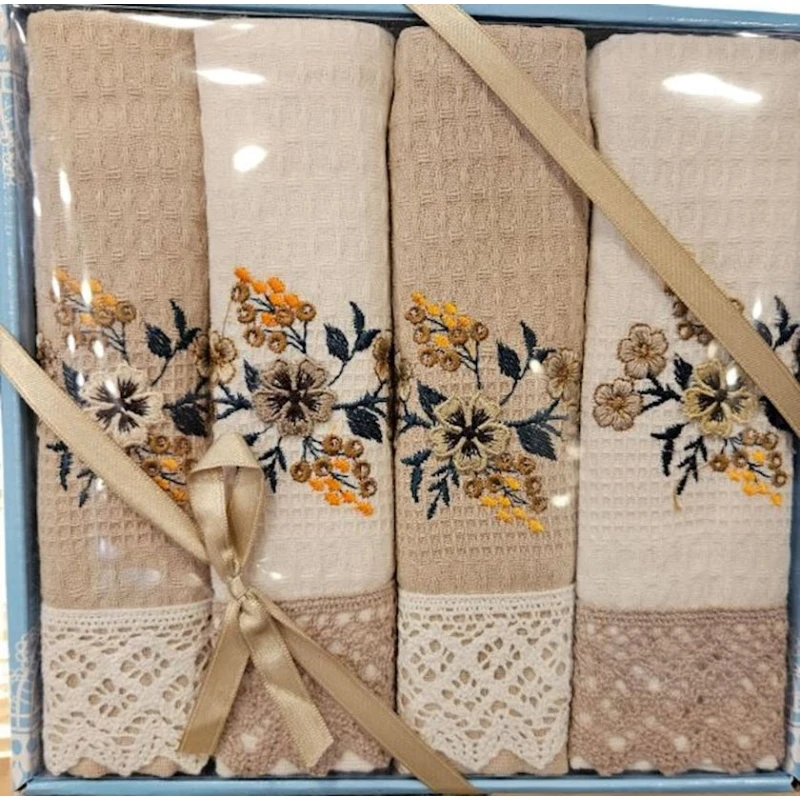 Mətbəx dəsmalları dəsti MiraNova 147, pambıq, rəngbərəng, 40x60 sm, 4 əd