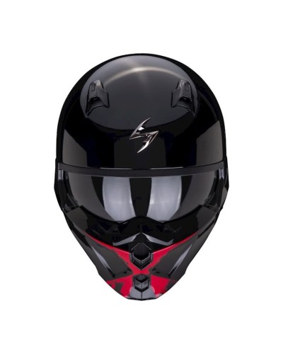 Motosiklet dəbilqəsi Scorpion Covert-X Tanker Black-Red, ölçü XXL