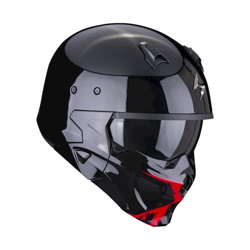 Motosiklet dəbilqəsi Scorpion Covert-X Tanker Black-Red, ölçü XXL