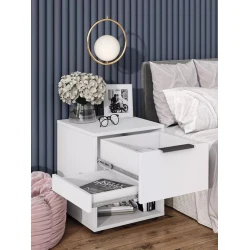 Тумба Art Mebel Art_tumba_68, ламинат, белая, 50x40x40 см Тумба Art Mebel Art_tumba_68, ламинат, белая, 50x40x40 см