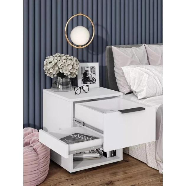 Тумба Art Mebel Art_tumba_68, ламинат, белая, 50x40x40 см Тумба Art Mebel Art_tumba_68, ламинат, белая, 50x40x40 см