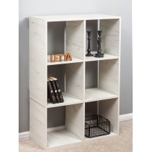 Stellaj Letta Large Dub White, 108х33х72 sm, LDSP, ağ