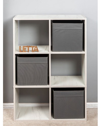 Stellaj Letta Large Dub White, 108х33х72 sm, LDSP, ağ