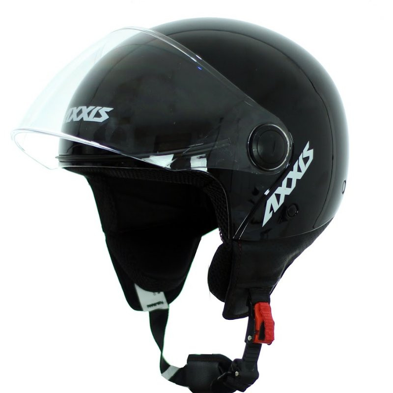 Motosiklet dəbilqəsi AXXİS SQUARE S SOLID A1 SOLID BLACK GLOSS