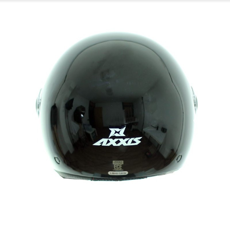 Motosiklet dəbilqəsi AXXİS SQUARE S SOLID A1 SOLID BLACK GLOSS