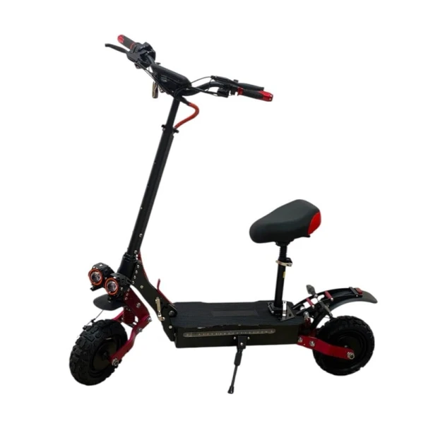 Elektrik skuter M6786, oturacaqlı, qara/qırmızı Elektrik skuter M6786, oturacaqlı, qara/qırmızı