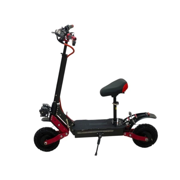 Elektrik skuter M6786, oturacaqlı, qara/qırmızı Elektrik skuter M6786, oturacaqlı, qara/qırmızı