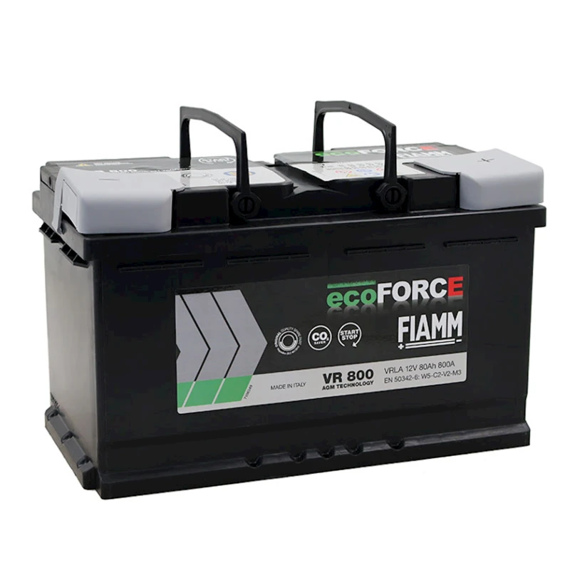 Avtomobil akkumulyatoru Fiamm Ecoforce VR800 80Аh 800A AGM R+