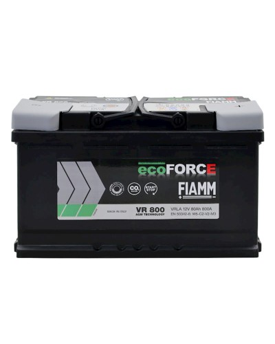 Avtomobil akkumulyatoru Fiamm Ecoforce VR800 80Аh 800A AGM R+