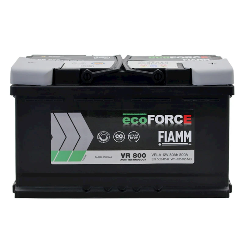 Avtomobil akkumulyatoru Fiamm Ecoforce VR800 80Аh 800A AGM R+