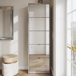 Тумба для обуви Art Mebel 82, ламинат, сономо, 130х40х30 см