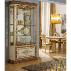 Сервант для столовой Palermo, МДФ, коричневый-кремовый, 2135*987*454 мм