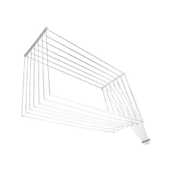 Сушилка для белья Lakmet Tavan İpli 5 Qollu, металл/пластик, белая, 200 см