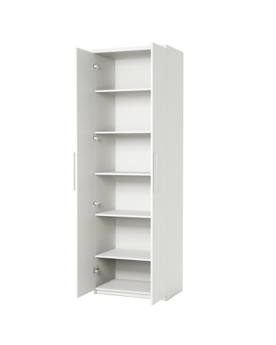 Şkaf Art Mebel Art-100-1, LDSP, ağ, 50x100x210 sm