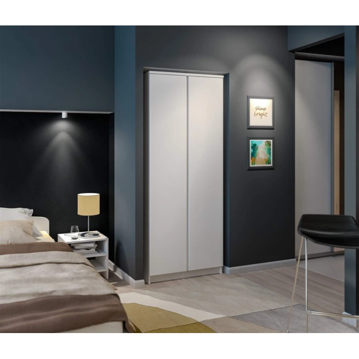 Шкаф Art Mebel Art-100-1, ЛДСП, белый, 50x100x210 см Шкаф Art Mebel Art-100-1, ЛДСП, белый, 50x100x210 см