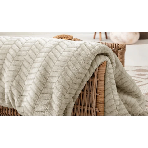 Pled Yataş Joy, 140х190 sm, poliester, bej