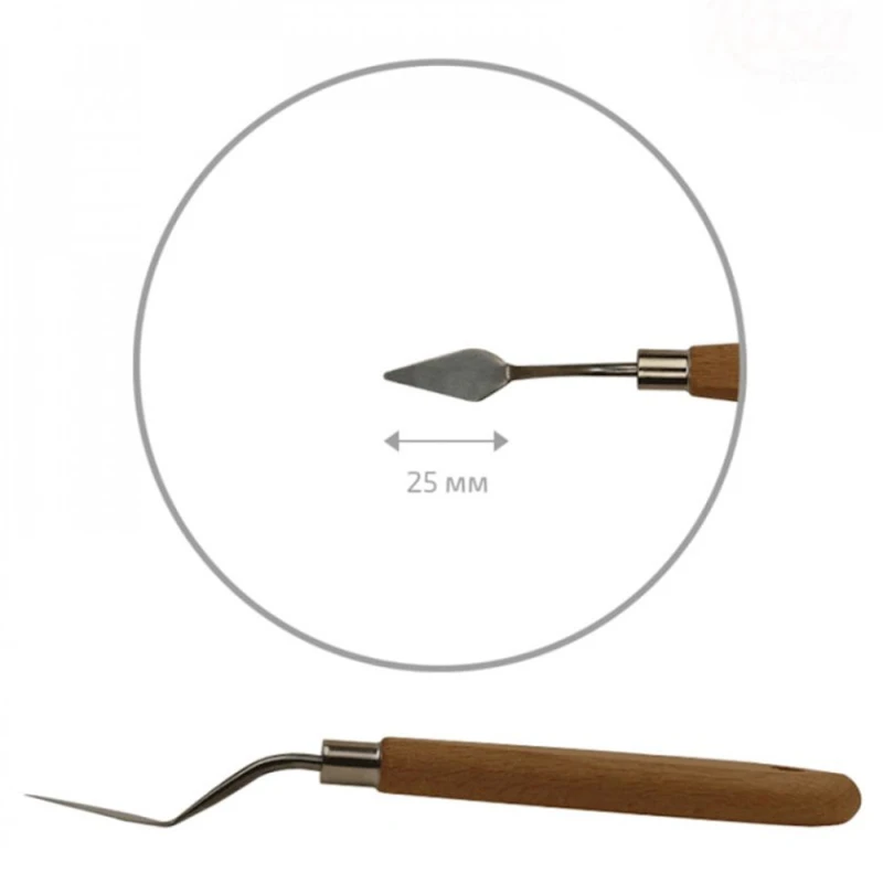 Мастихин Rosa Studio 11913, нержавеющая сталь/дерево, капля мини, 2.5 см Мастихин Rosa Studio 11913, нержавеющая сталь/дерево, капля мини, 2.5 см