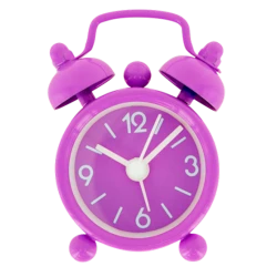 Будильник Pylones Mini Alarm Clock Mini Tiandi Purple, 4.3x2.2x6.5 см, фиолетовый