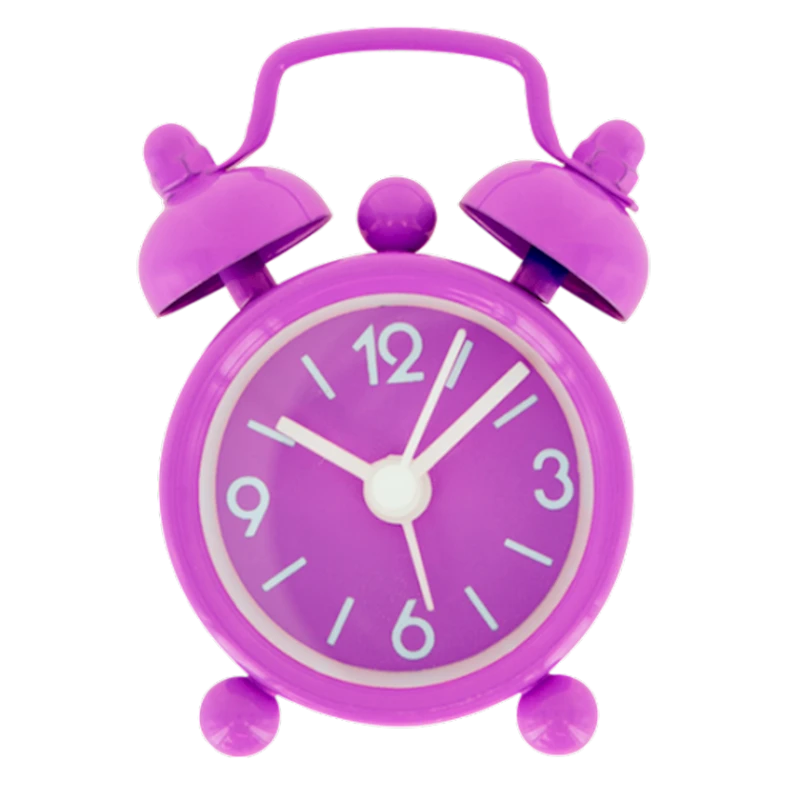 Будильник Pylones Mini Alarm Clock Mini Tiandi Purple, 4.3x2.2x6.5 см, фиолетовый